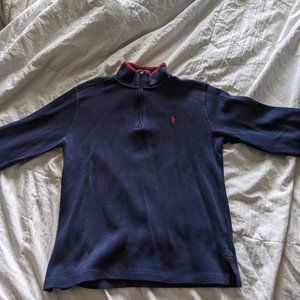 Polo Boys 1/4 zip sweater in Navy